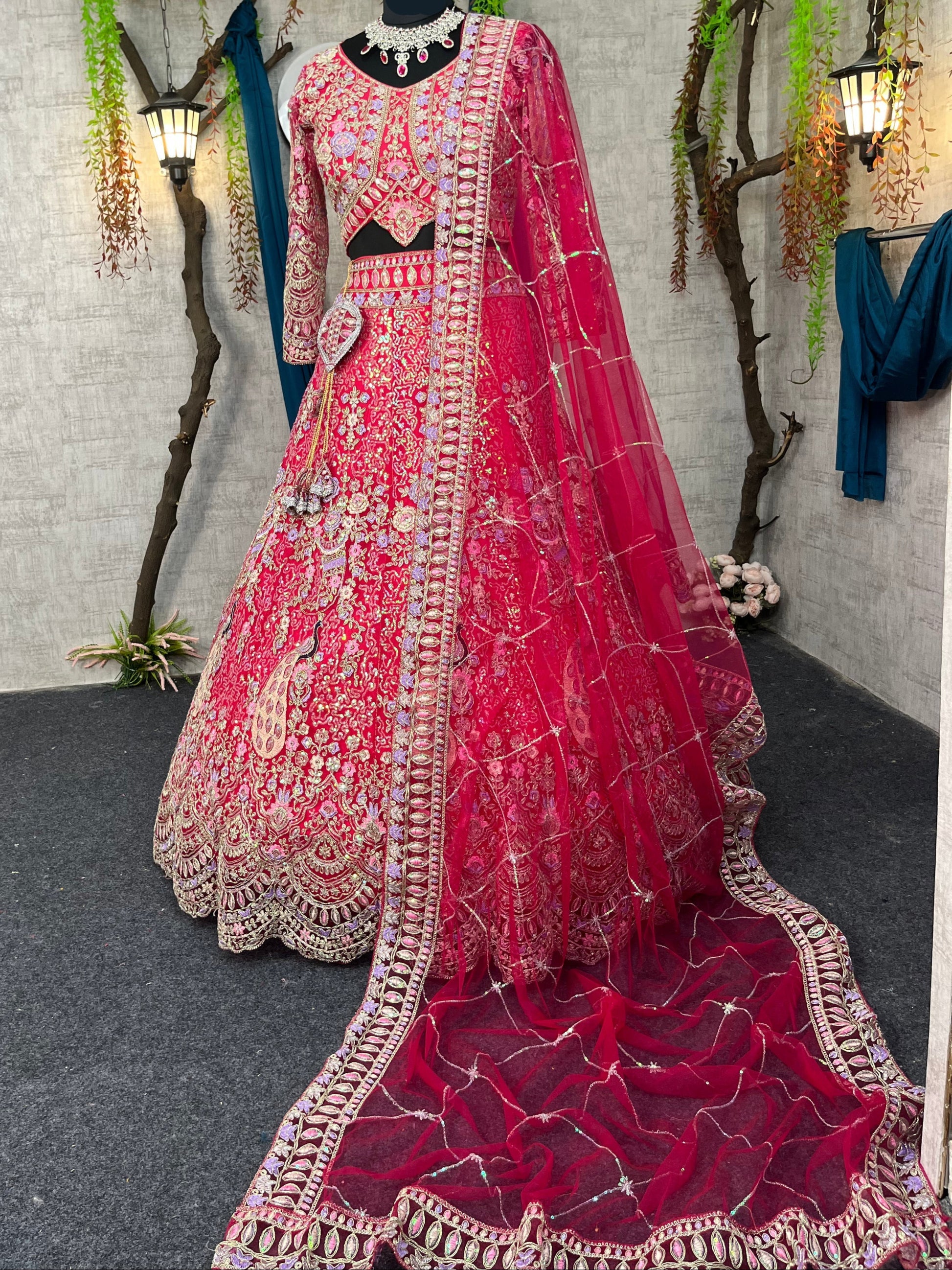 Rani colour premium Coding Sequins work and designer blouse perfect fit for you