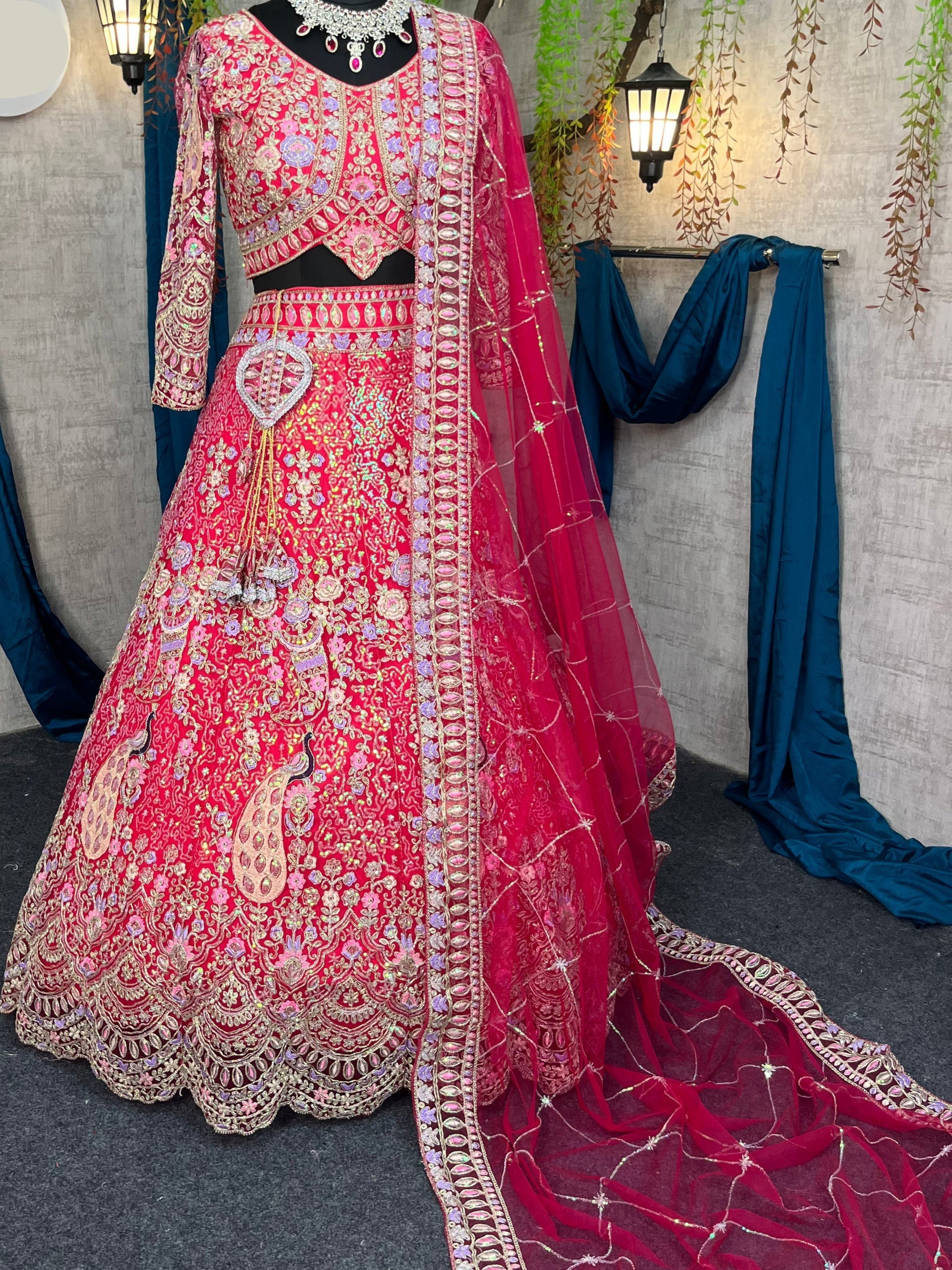 Rani colour premium Coding Sequins work and designer blouse perfect fit for you