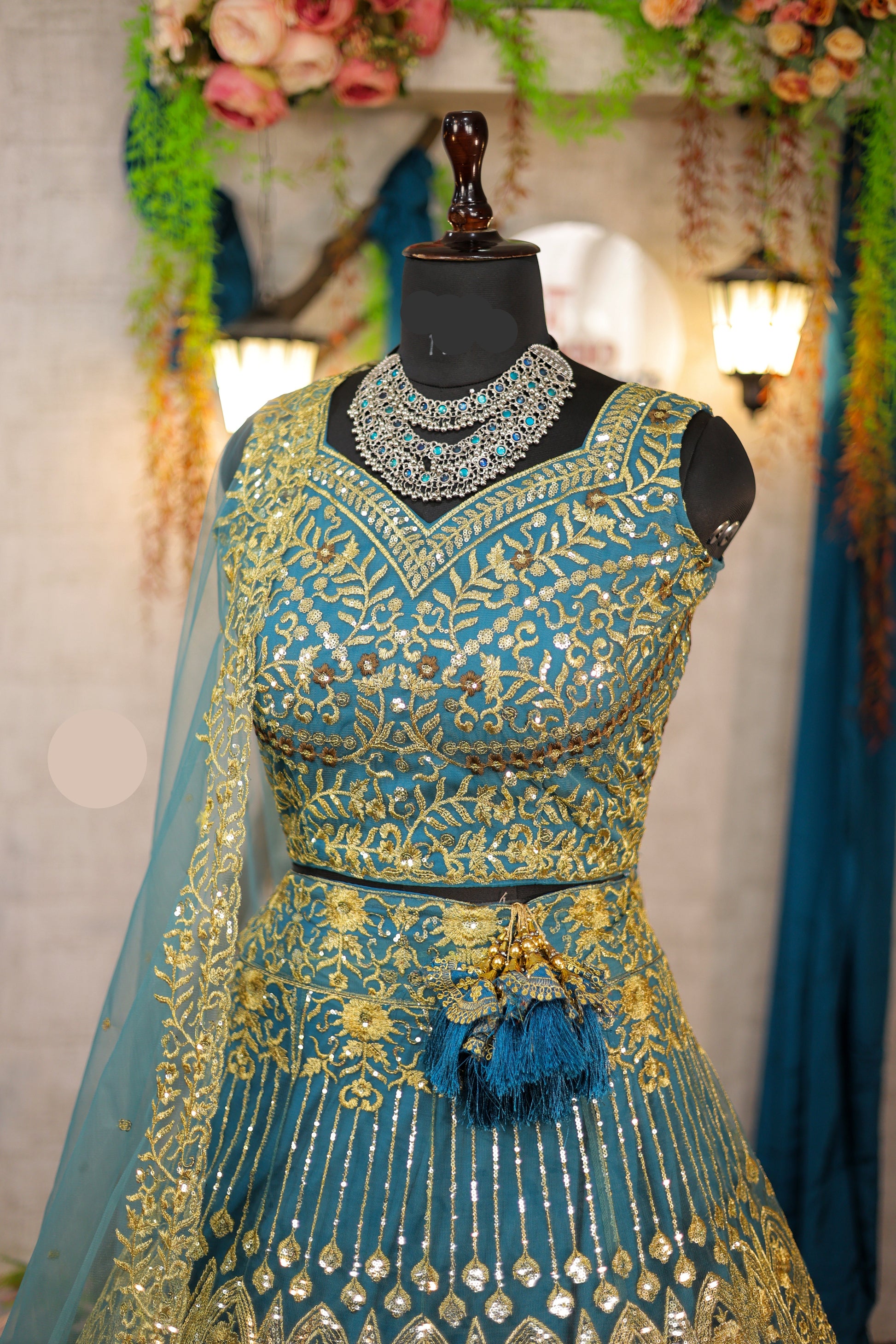 Best premium Lehenga with attactive  designer blouse perfect fit for festival And every party wear.