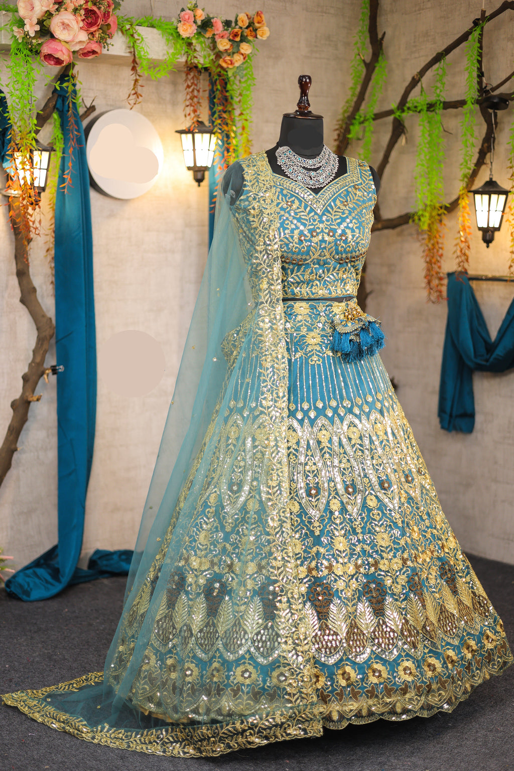 Best premium Lehenga with attactive  designer blouse perfect fit for festival And every party wear.
