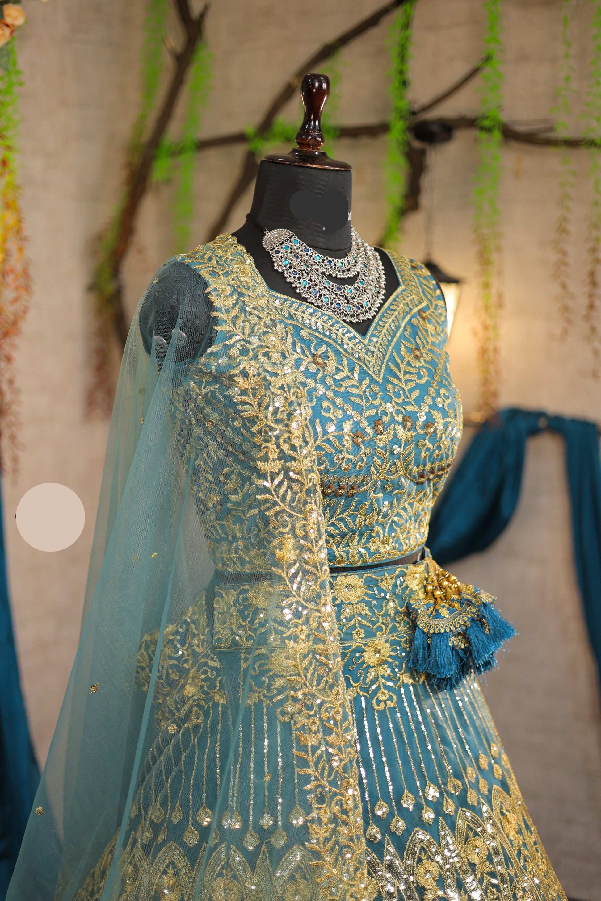Best premium Lehenga with attactive  designer blouse perfect fit for festival And every party wear.