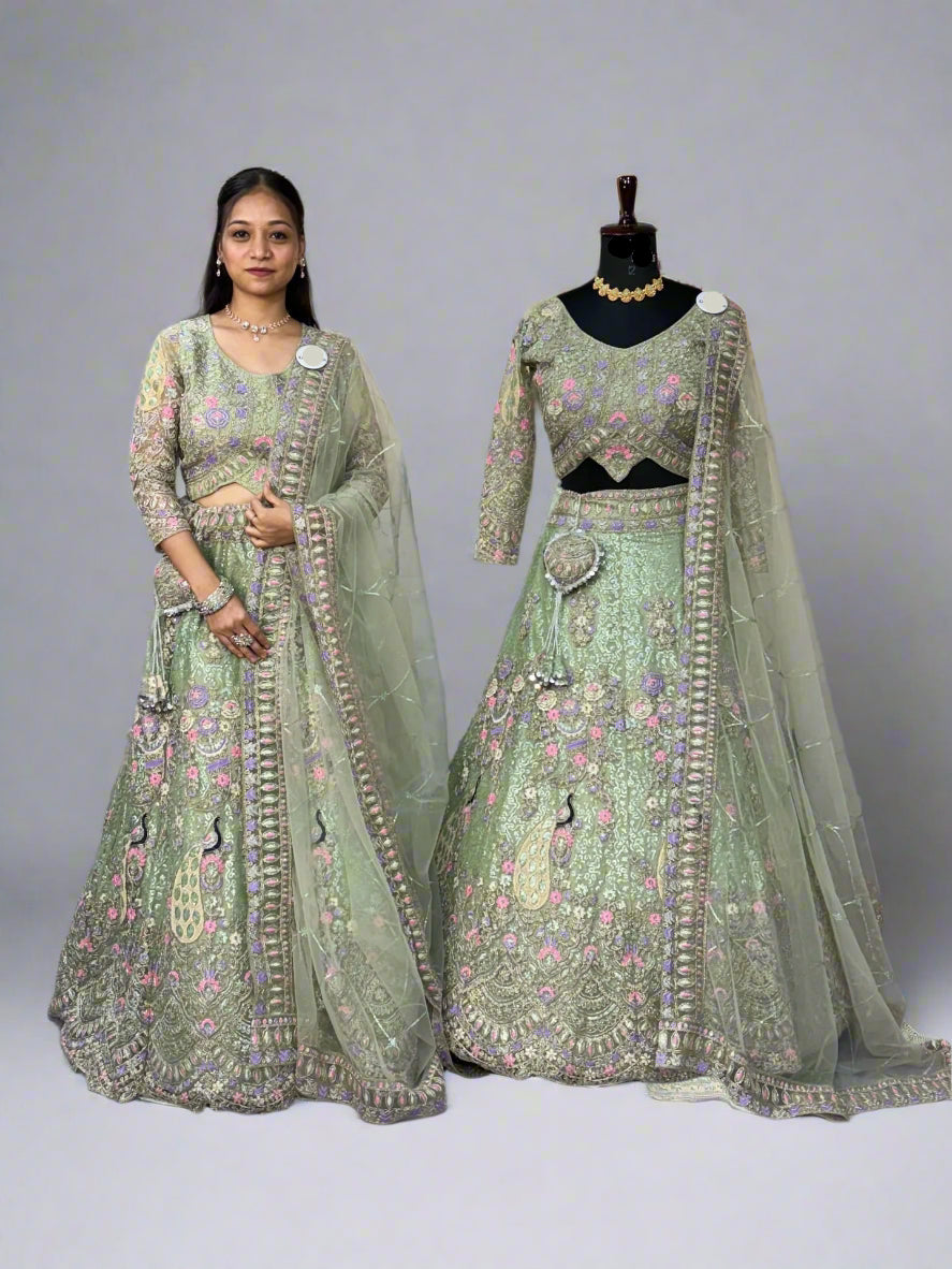 premium Coding Sequins work and designer lehenga choli perfect fit for you