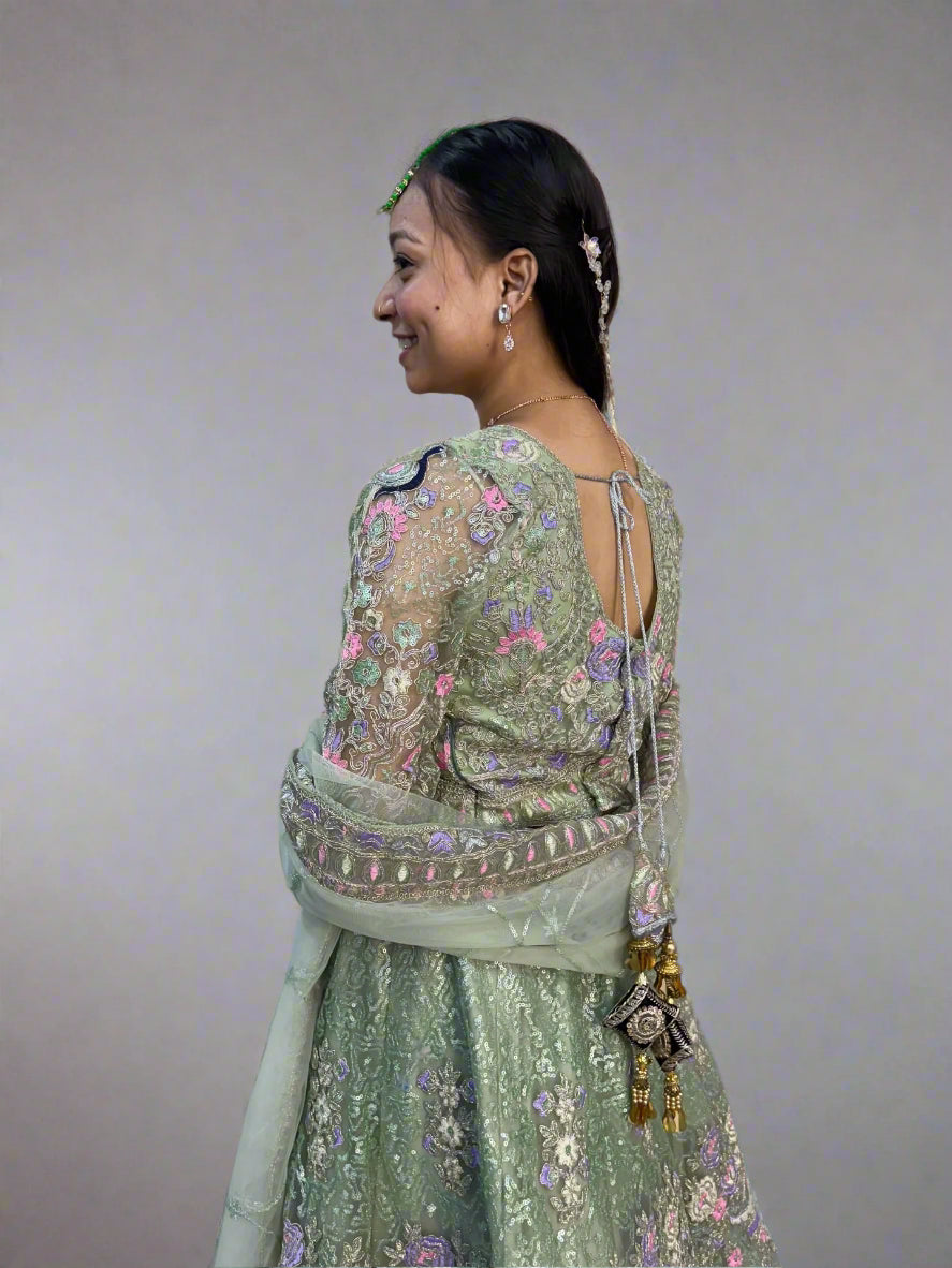 premium Coding Sequins work and designer lehenga choli perfect fit for you