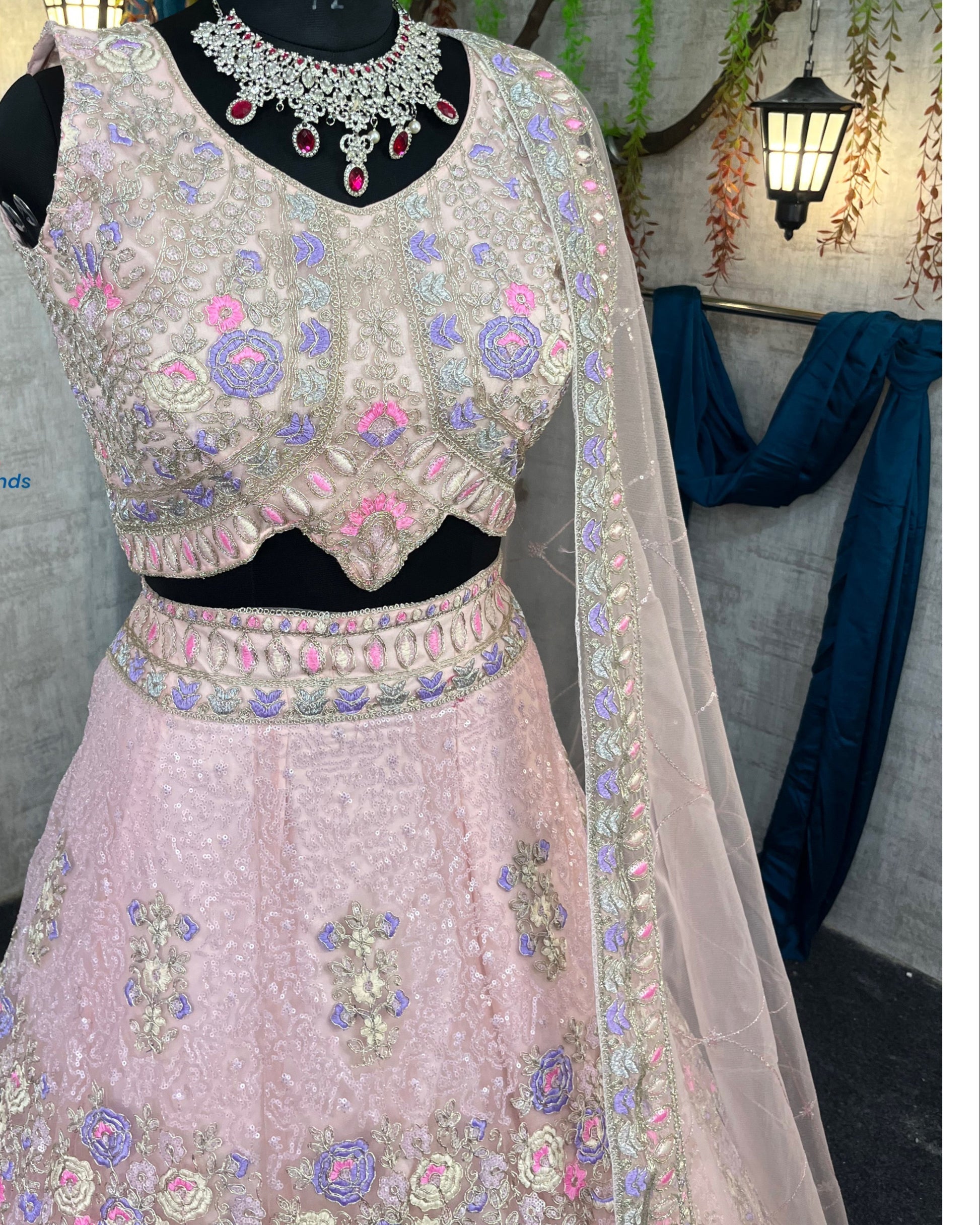 Pink colour premium Coding Sequins work and designer blouse perfect fit for you