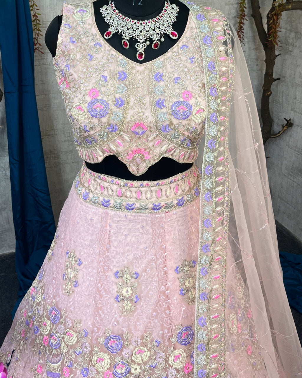 Pink colour premium Coding Sequins work and designer blouse perfect fit for you
