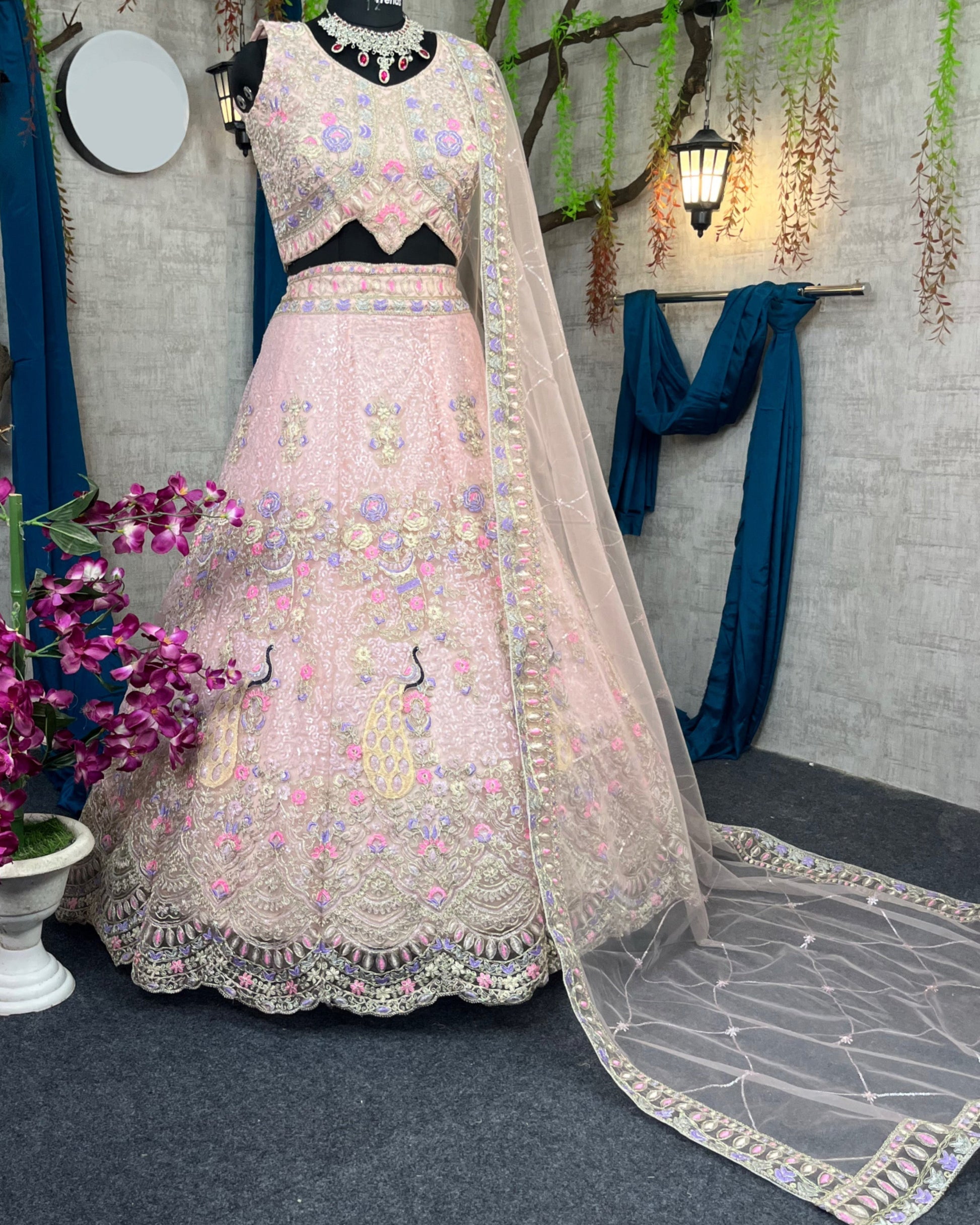 Pink colour premium Coding Sequins work and designer blouse perfect fit for you