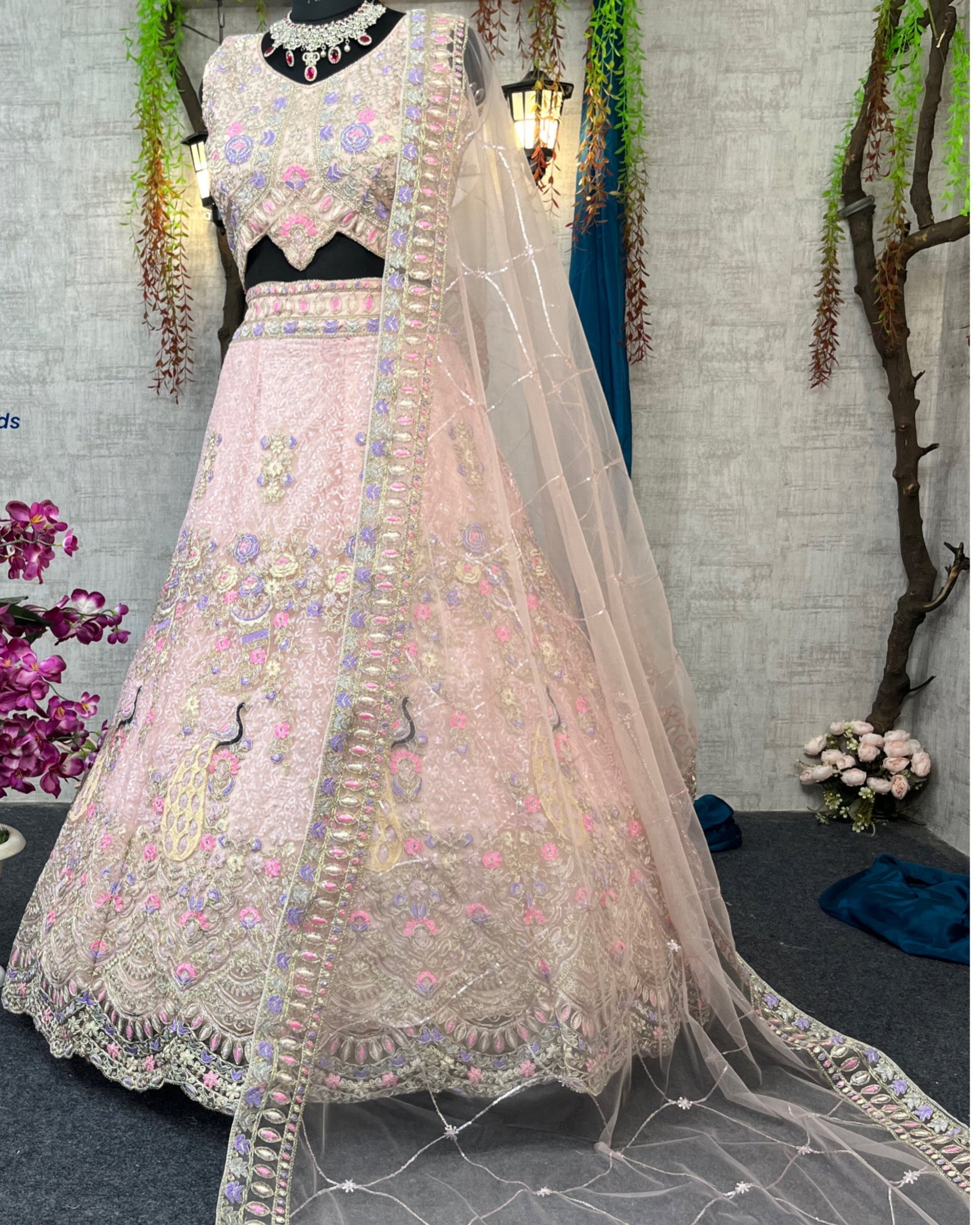 Pink colour premium Coding Sequins work and designer blouse perfect fit for you
