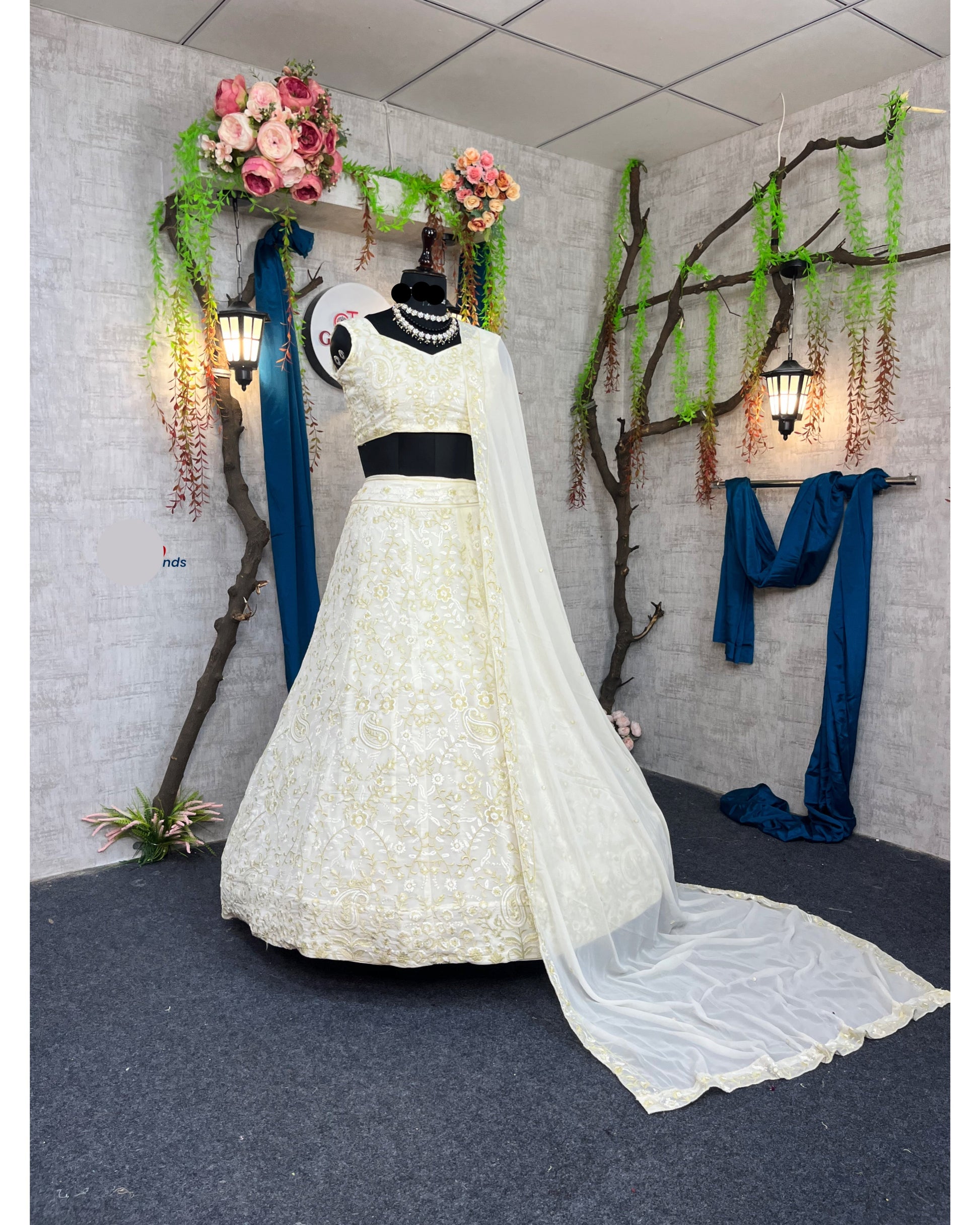 Luxurious Faux Georgette Lehenga with Sequins Embroidery & Dupatta – Perfect for Weddings & Party Wear