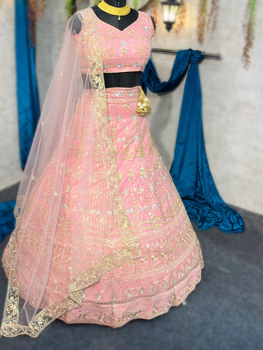 Trending Lehenga with  Embroidery Sequins Work With Cancan & Canvas Patta work and designer blouse perfect fit for you