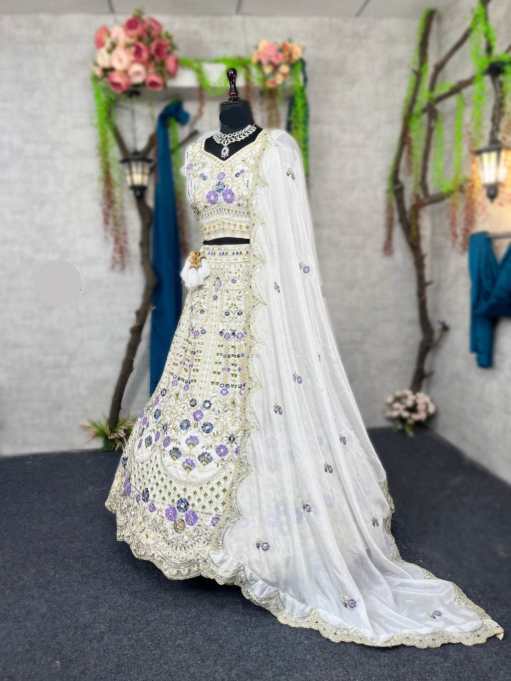 Heavy Mono Satin Silk Lehenga with Coding Sequins Embroidery – Perfect for Wedding & Party Wear
