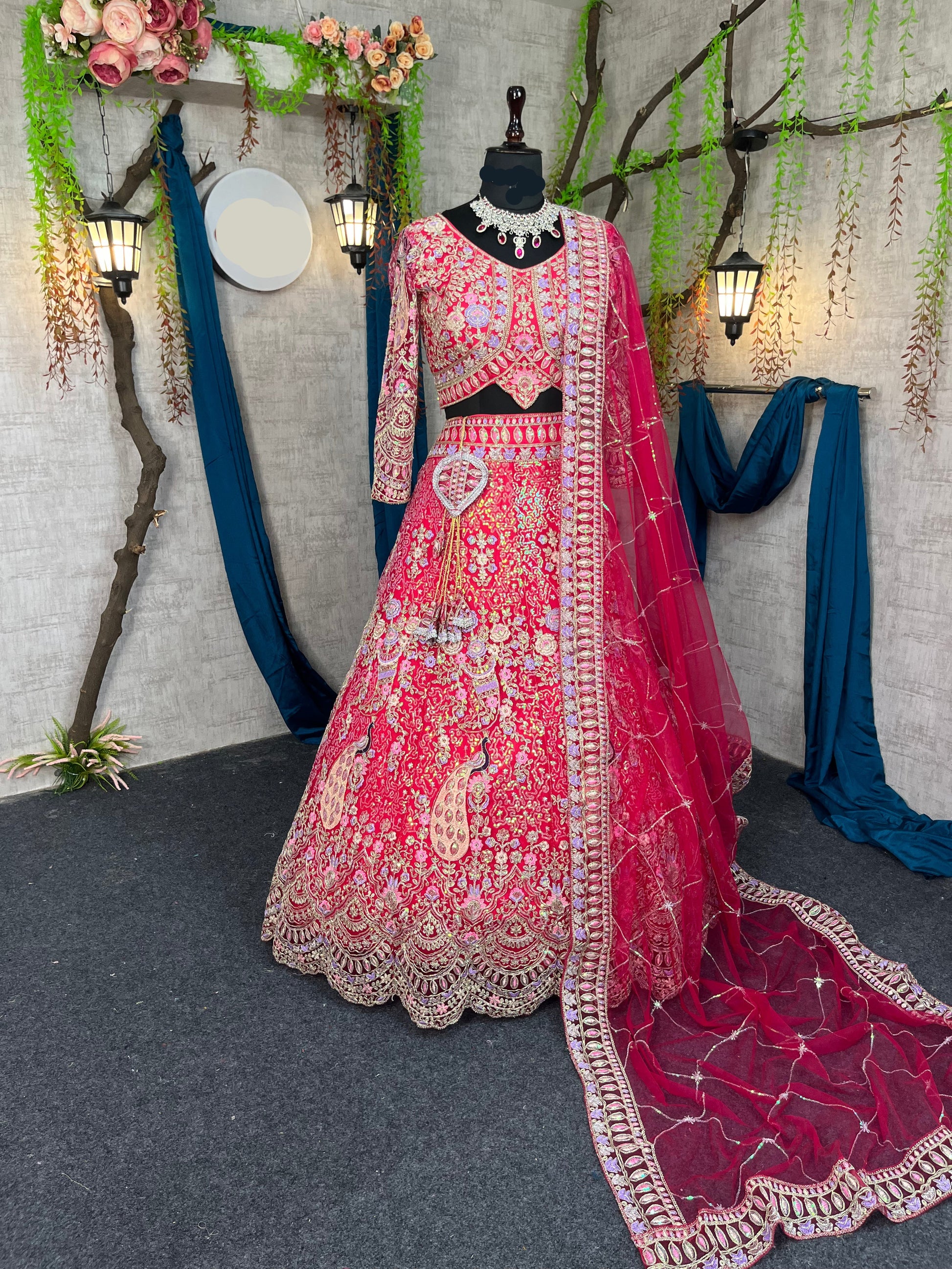 Rani colour premium Coding Sequins work and designer blouse perfect fit for you