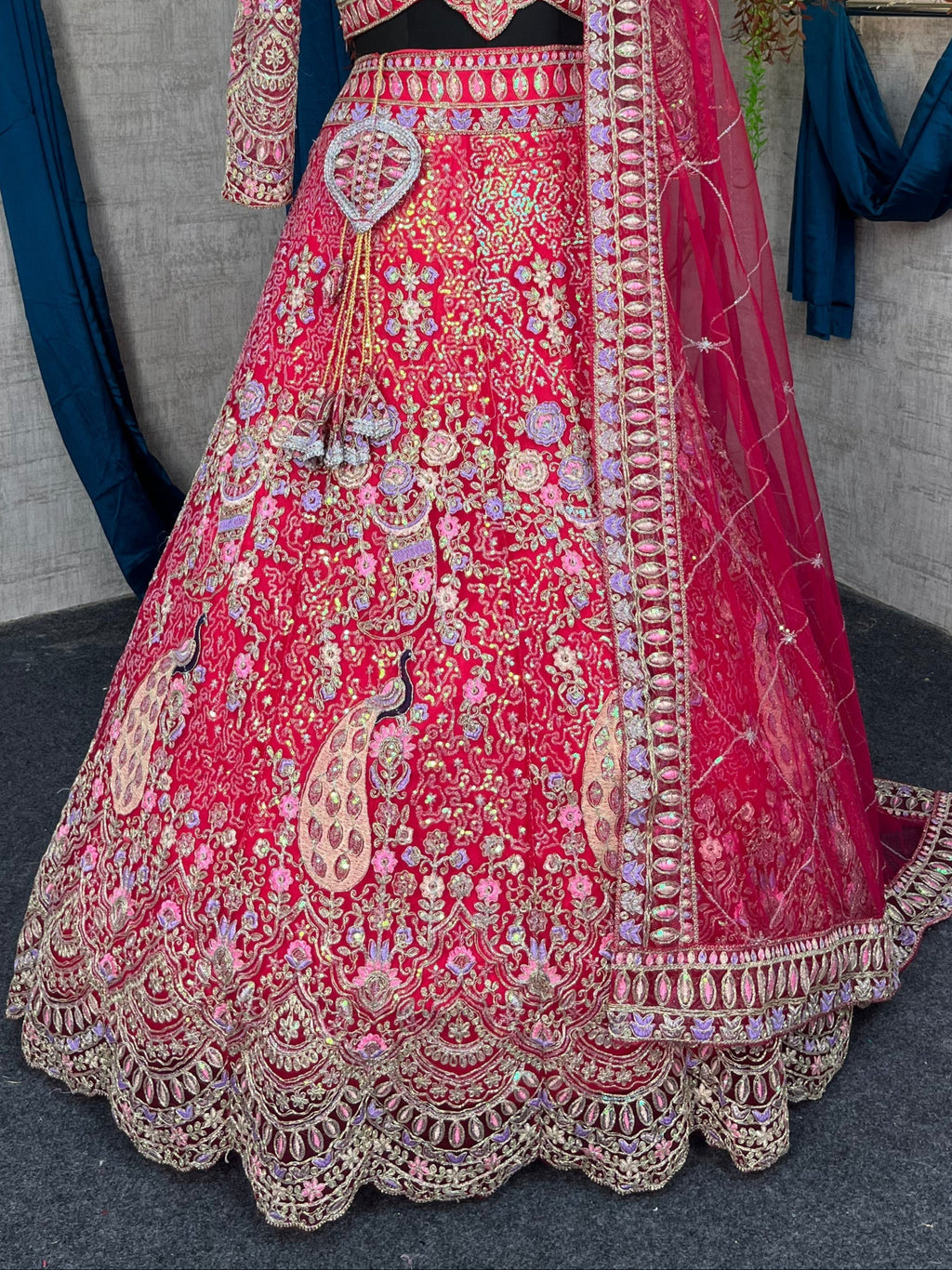Rani colour premium Coding Sequins work and designer blouse perfect fit for you