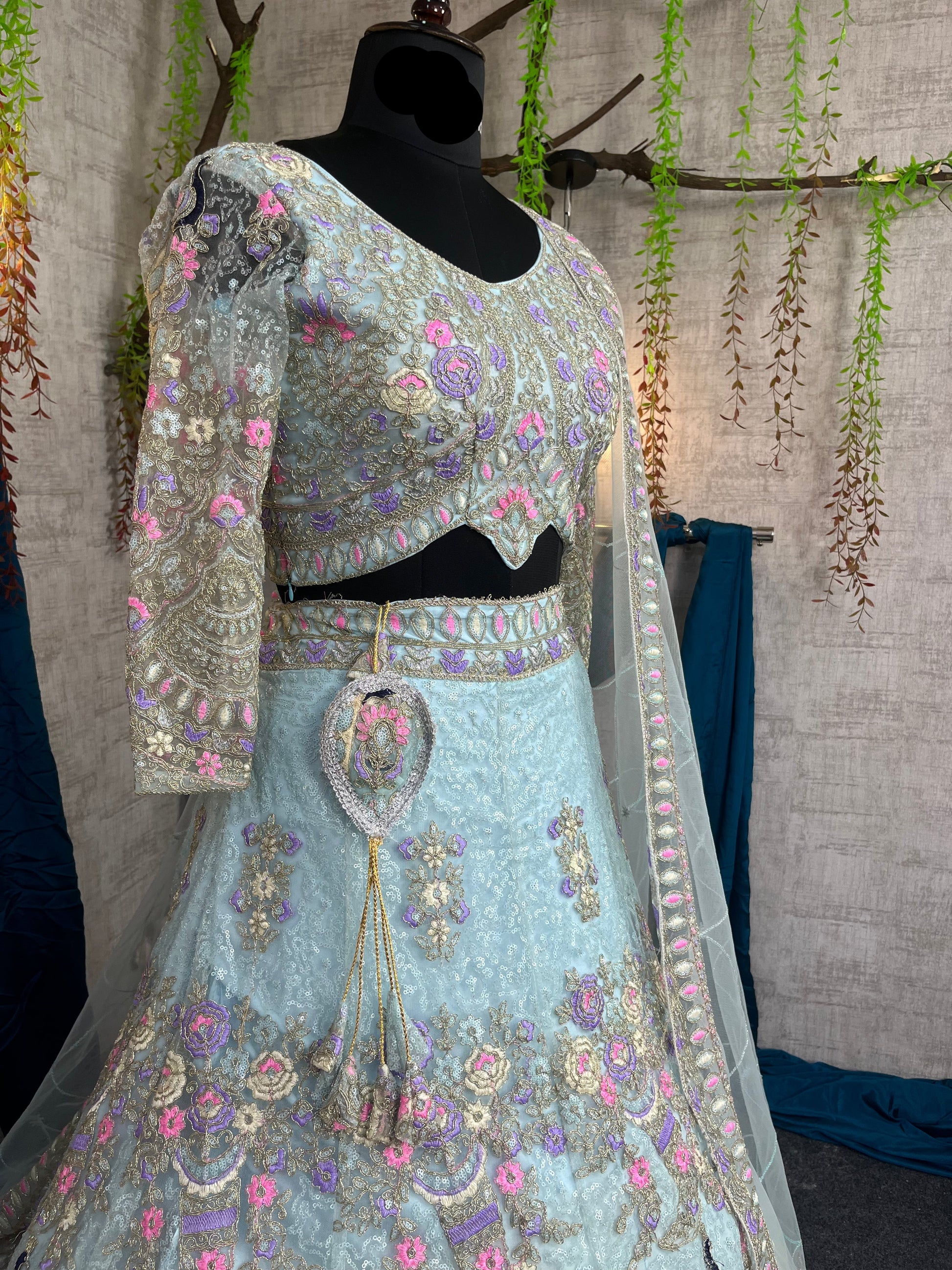 premium Lehenga Coding Sequins work and designer blouse perfect fit for you