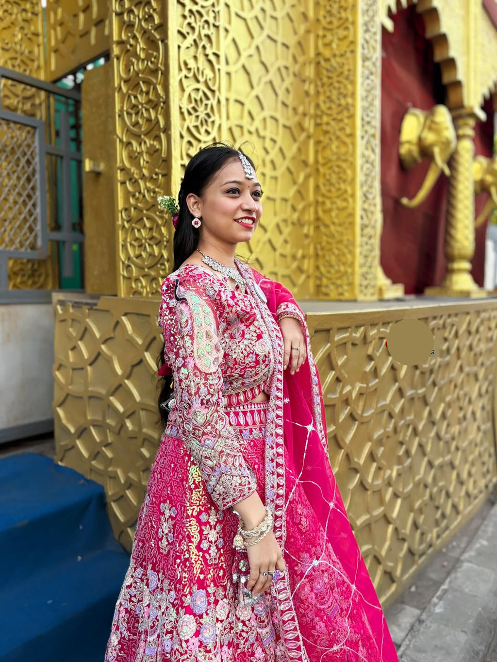 Rani colour premium Coding Sequins work and designer blouse perfect fit for you