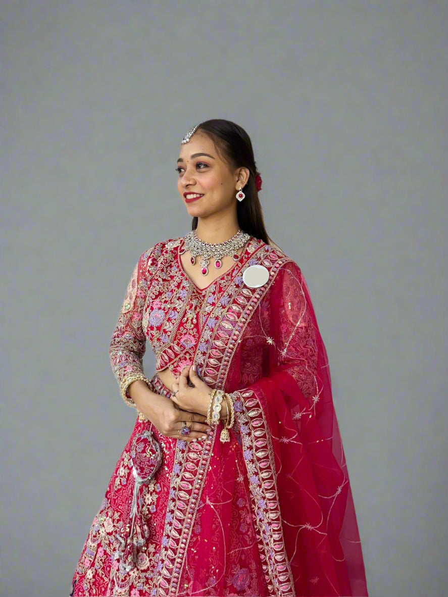 Rani colour premium Coding Sequins work and designer blouse perfect fit for you