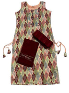 Women's 3 Piece Pure Cotton Embroidered Suit – Maroon Bottom & Dupatta with Designer Printed Kurta