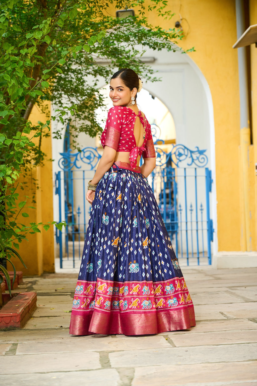 ✨ Heavy Lichi Jacquard Lehenga Choli with Dupatta (Stitched, Upto Size 44) | Bridal Party Wear ✨
