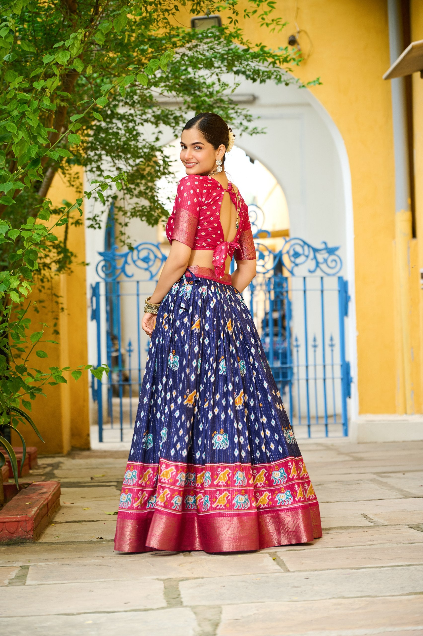 ✨ Heavy Lichi Jacquard Lehenga Choli with Dupatta (Stitched, Upto Size 44) | Bridal Party Wear ✨