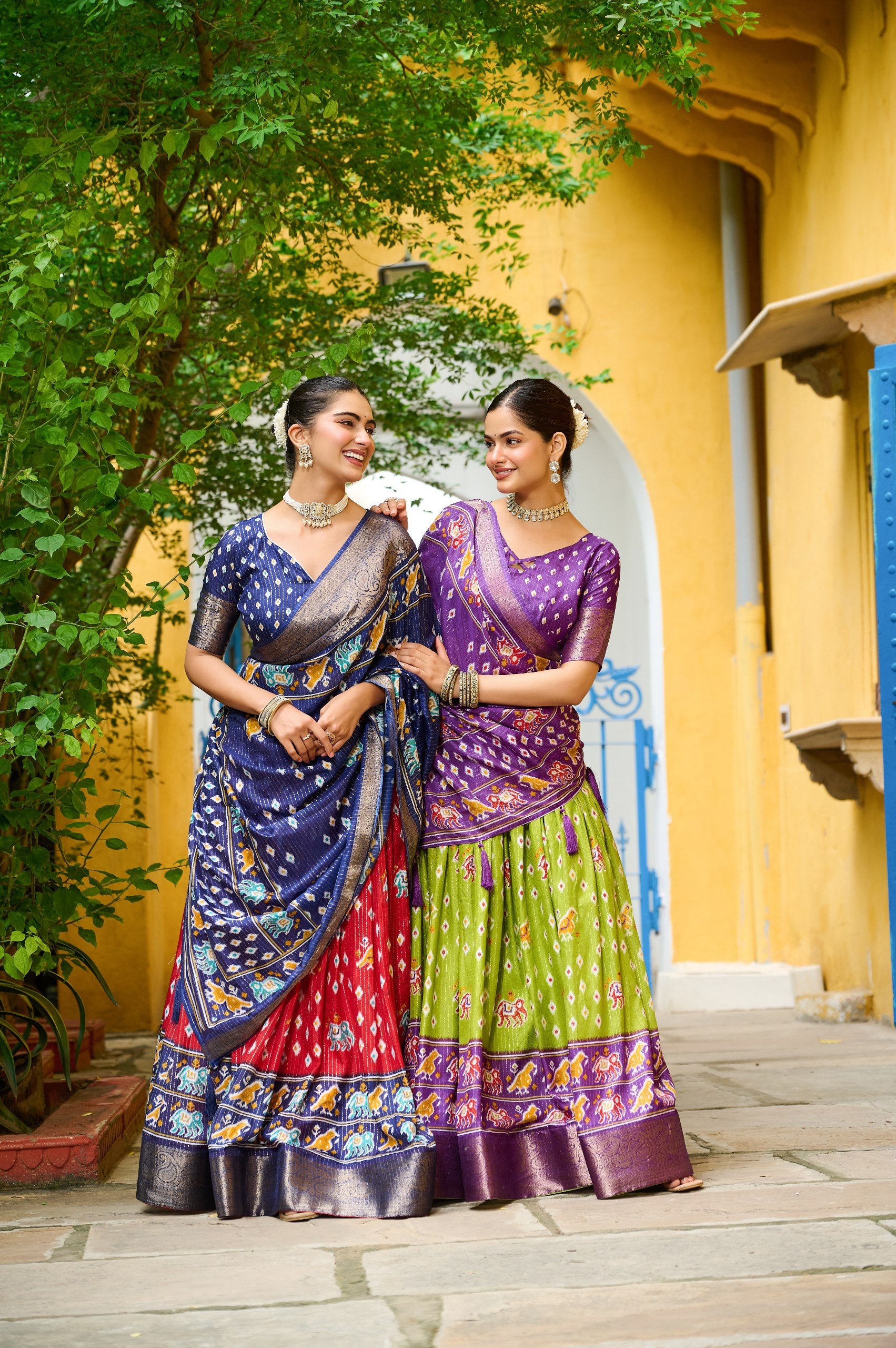✨ Heavy Lichi Jacquard Lehenga Choli with Dupatta (Stitched, Upto Size 44) | Bridal Party Wear ✨
