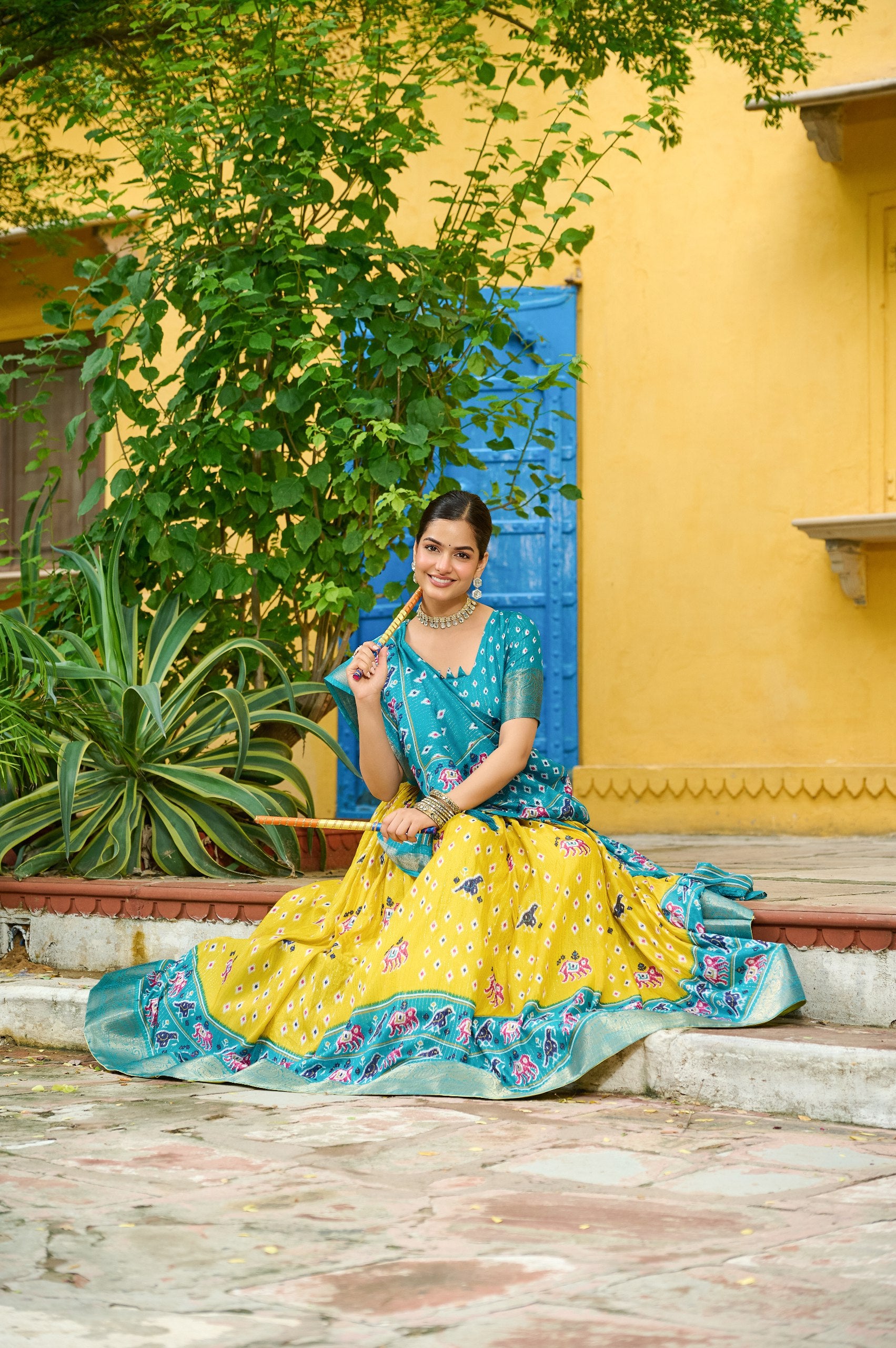 ✨ Heavy Lichi Jacquard Lehenga Choli with Dupatta (Stitched, Upto Size 44) | Bridal Party Wear ✨