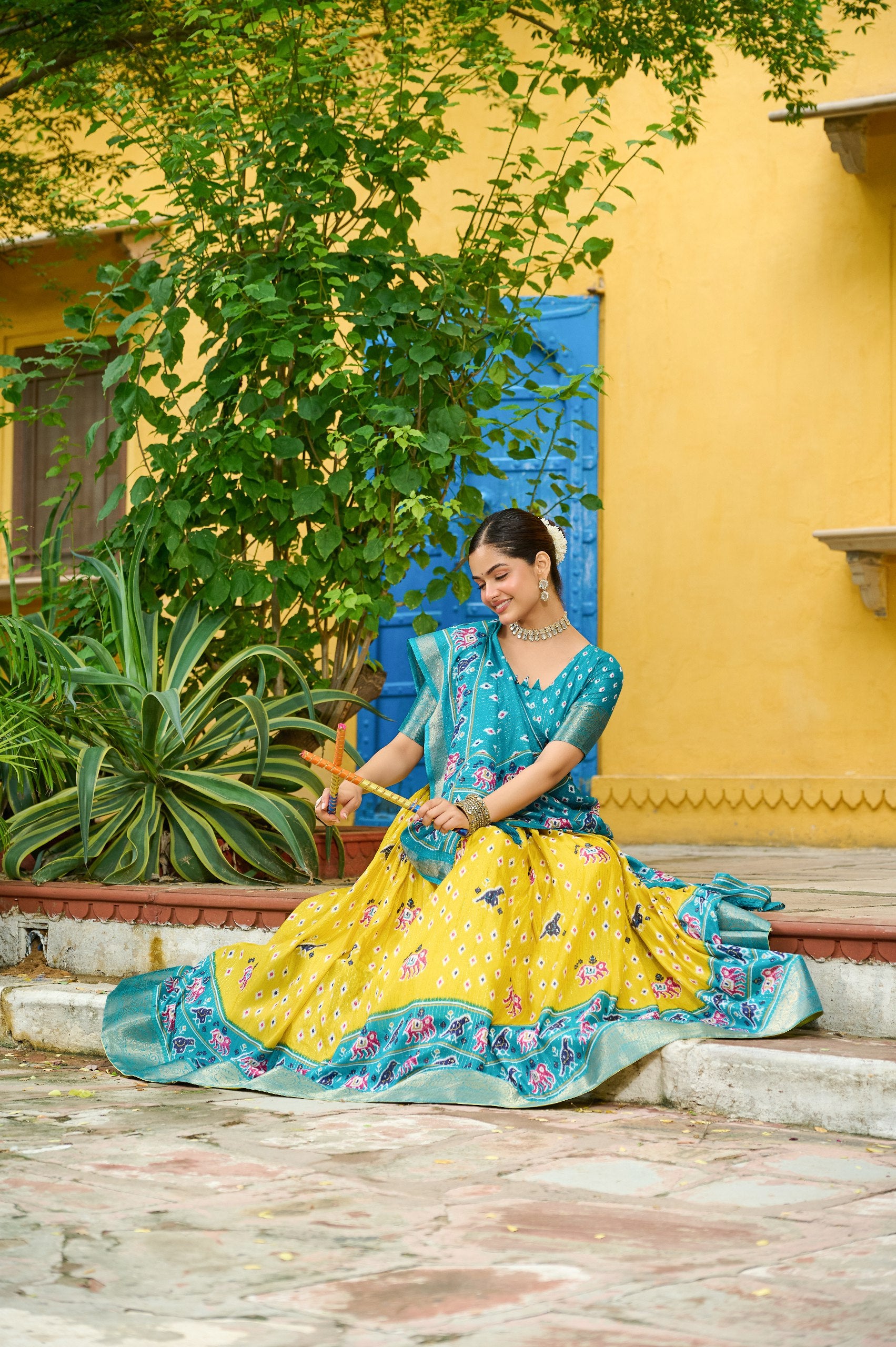 ✨ Heavy Lichi Jacquard Lehenga Choli with Dupatta (Stitched, Upto Size 44) | Bridal Party Wear ✨