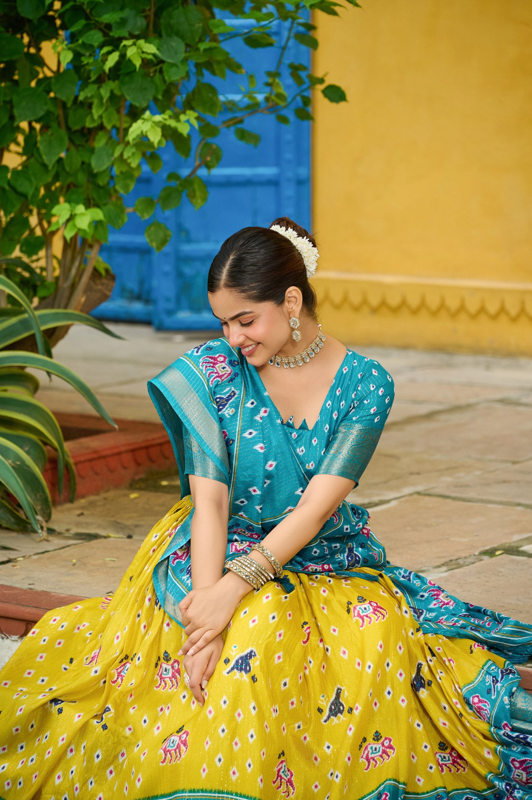 ✨ Heavy Lichi Jacquard Lehenga Choli with Dupatta (Stitched, Upto Size 44) | Bridal Party Wear ✨