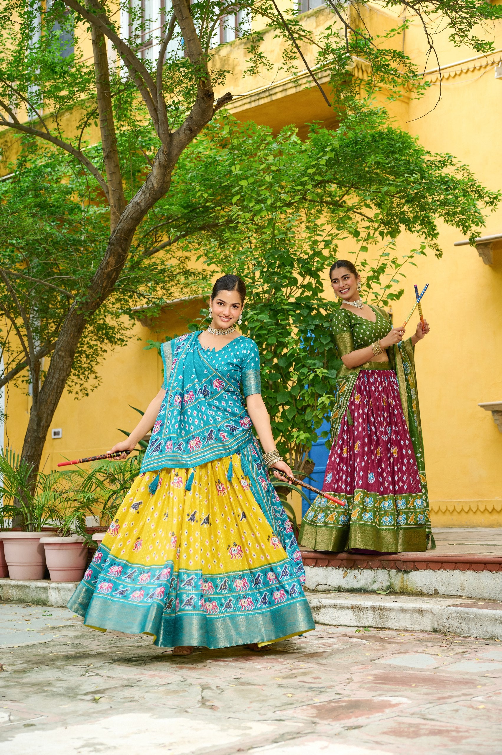 ✨ Heavy Lichi Jacquard Lehenga Choli with Dupatta (Stitched, Upto Size 44) | Bridal Party Wear ✨