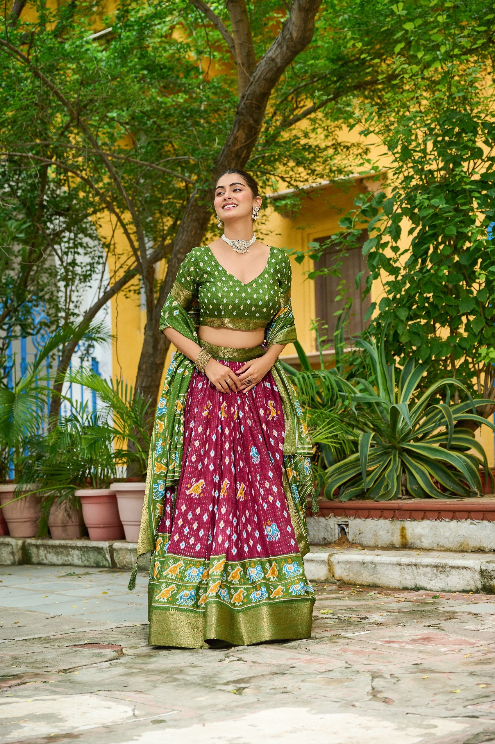 ✨ Heavy Lichi Jacquard Lehenga Choli with Dupatta (Stitched, ) | Bridal Party Wear ✨