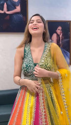 Rang Mahal Mirrorwork Multi-Panel Lehenga Choli