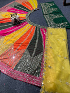 Rang Mahal Mirrorwork Multi-Panel Lehenga Choli