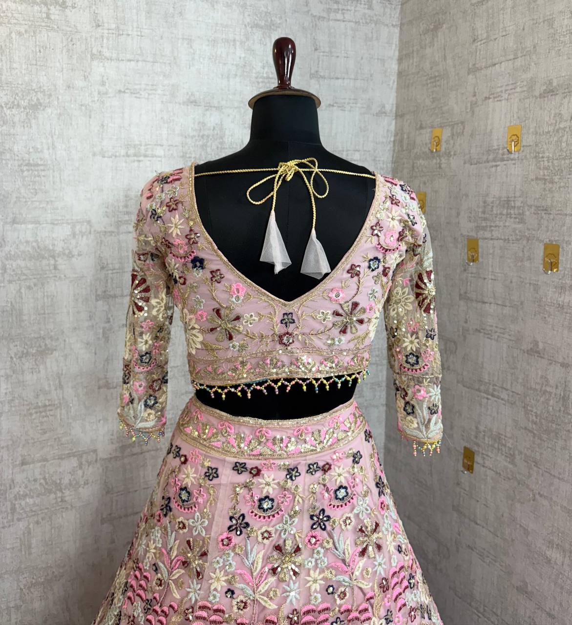 Premium Soft Net Lehenga Choli Set with Sequins Embroidery
