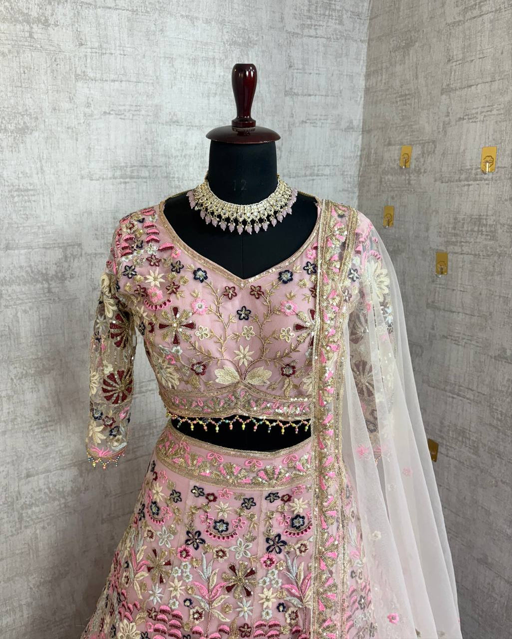 Premium Soft Net Lehenga Choli Set with Sequins Embroidery