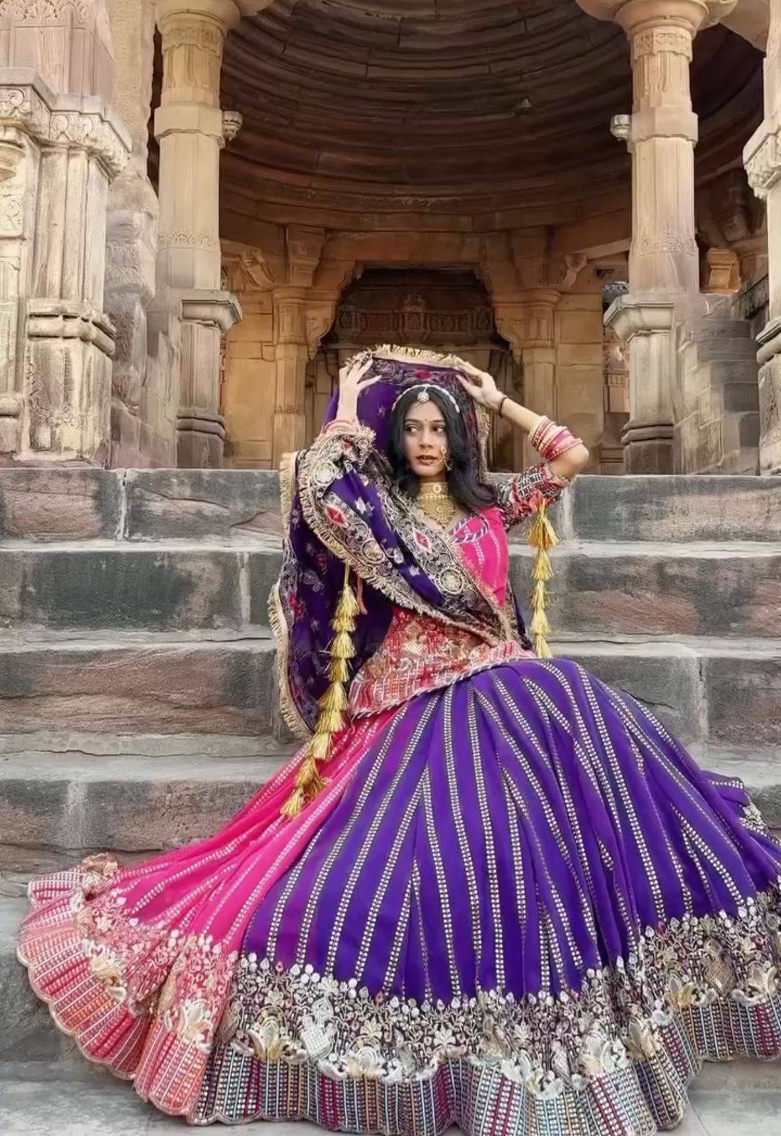 Darbari Poshak | Heavy Embroidered Royal Lehenga Choli  PC-530