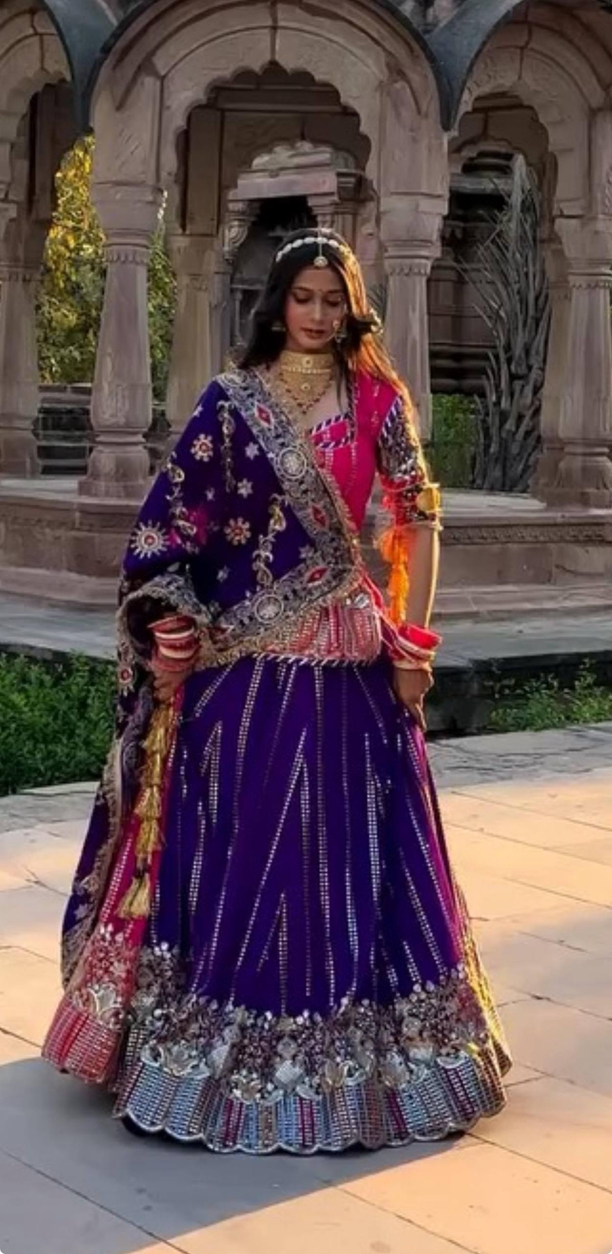 Darbari Poshak | Heavy Embroidered Royal Lehenga Choli  PC-530