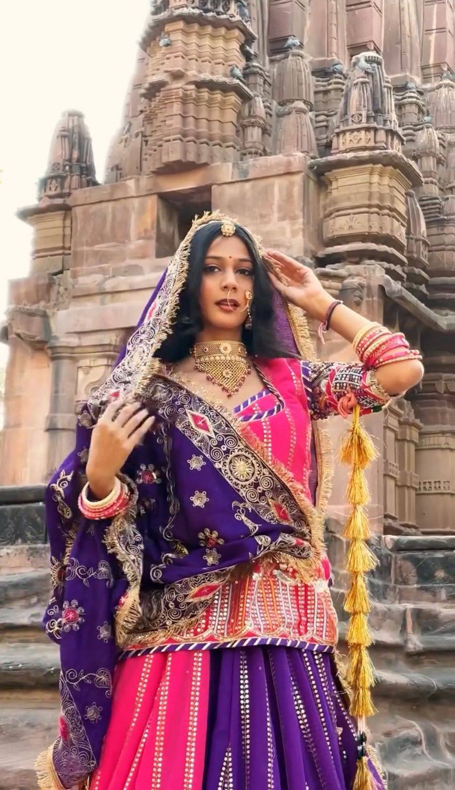 Darbari Poshak | Heavy Embroidered Royal Lehenga Choli  PC-530