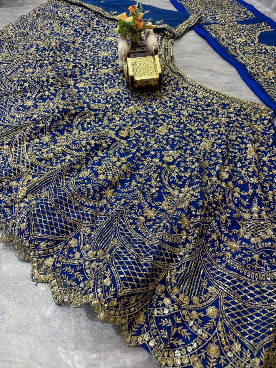 Women's Twinkle Silk Lehenga Choli - Sequins & Embroidery Work