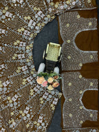 Lehenga Choli with Butterfly & Floral Sequins Embroidery