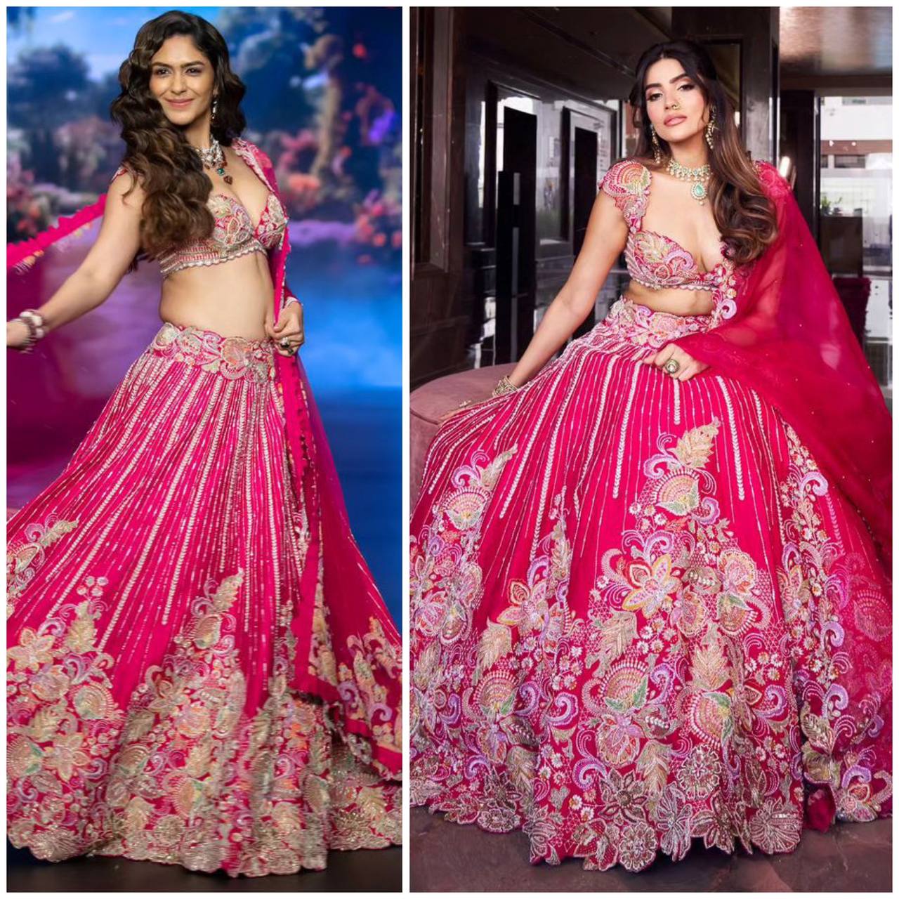 Buy Graceful Faux Georgette Lehenga with Embroidery &amp; Sequins Work Online