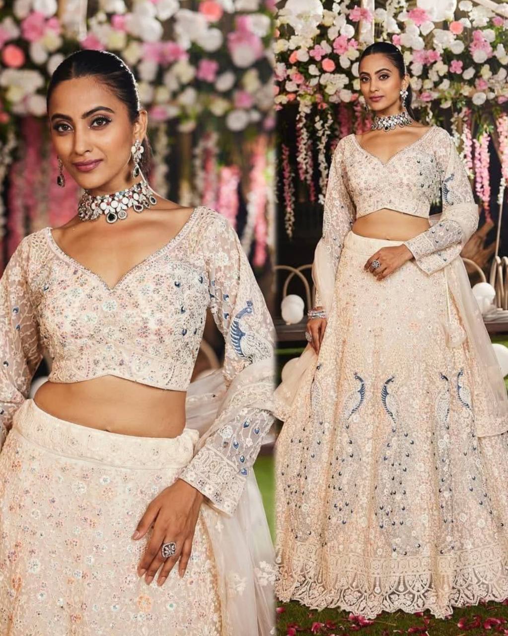 Soft Butterfly Net Lehenga with Coding Sequins Work – Wedding & Party Wear |