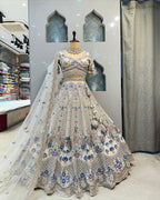Lavender Royal Heritage Embroidered Lehenga Choli