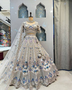 Lavender Royal Heritage Embroidered Lehenga Choli