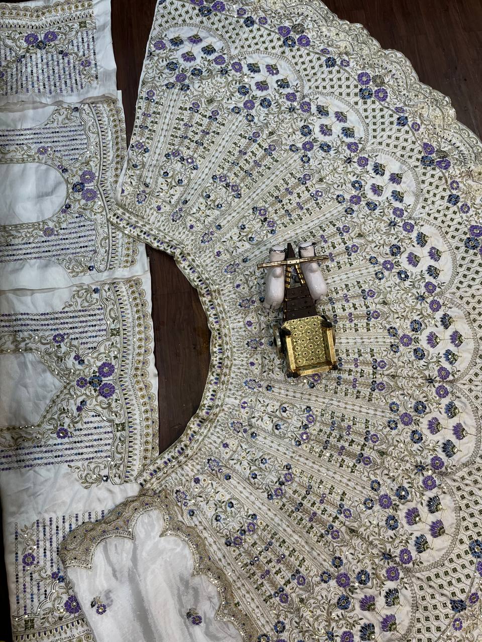 Heavy Mono Satin Silk Lehenga with Coding Sequins Embroidery – Perfect for Wedding & Party Wear