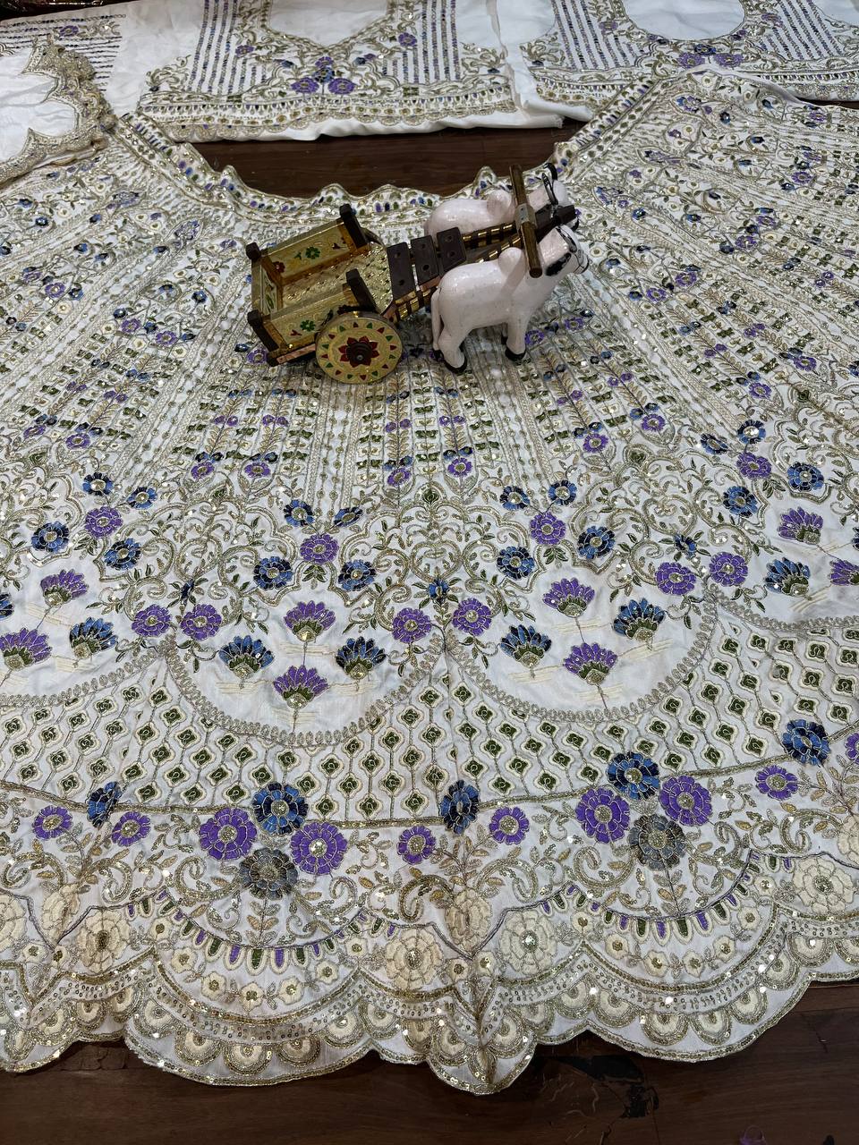 Lavender Royal Heritage Embroidered Lehenga Choli