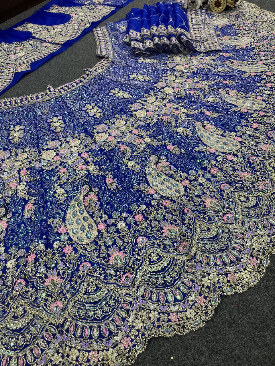 Purple colour premium Coding Sequins work and designer blouse perfect fit for you