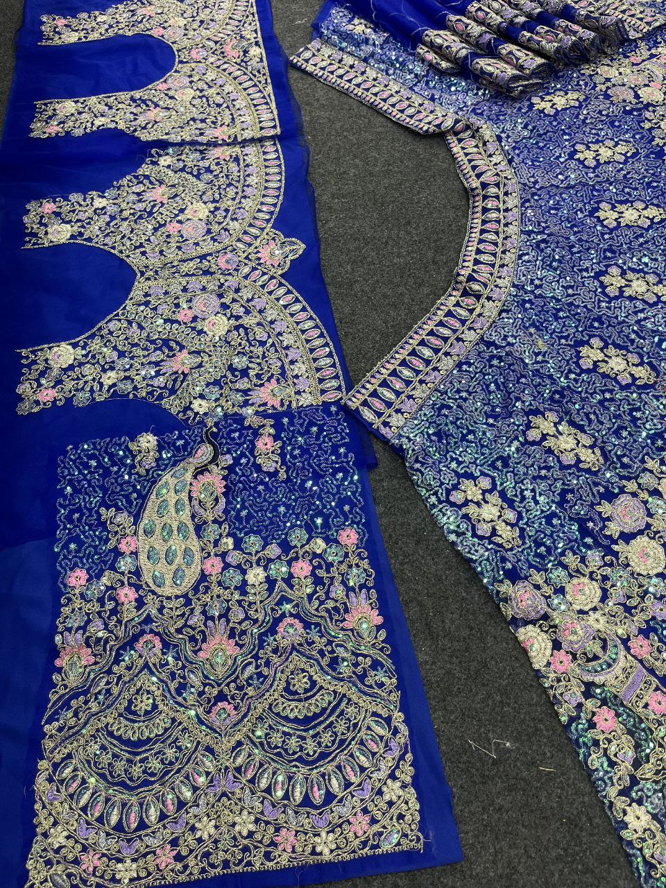 Purple colour premium Coding Sequins work and designer blouse perfect fit for you