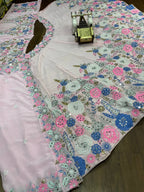 Blossom Garden Mirror Embroidered Lehenga Choli