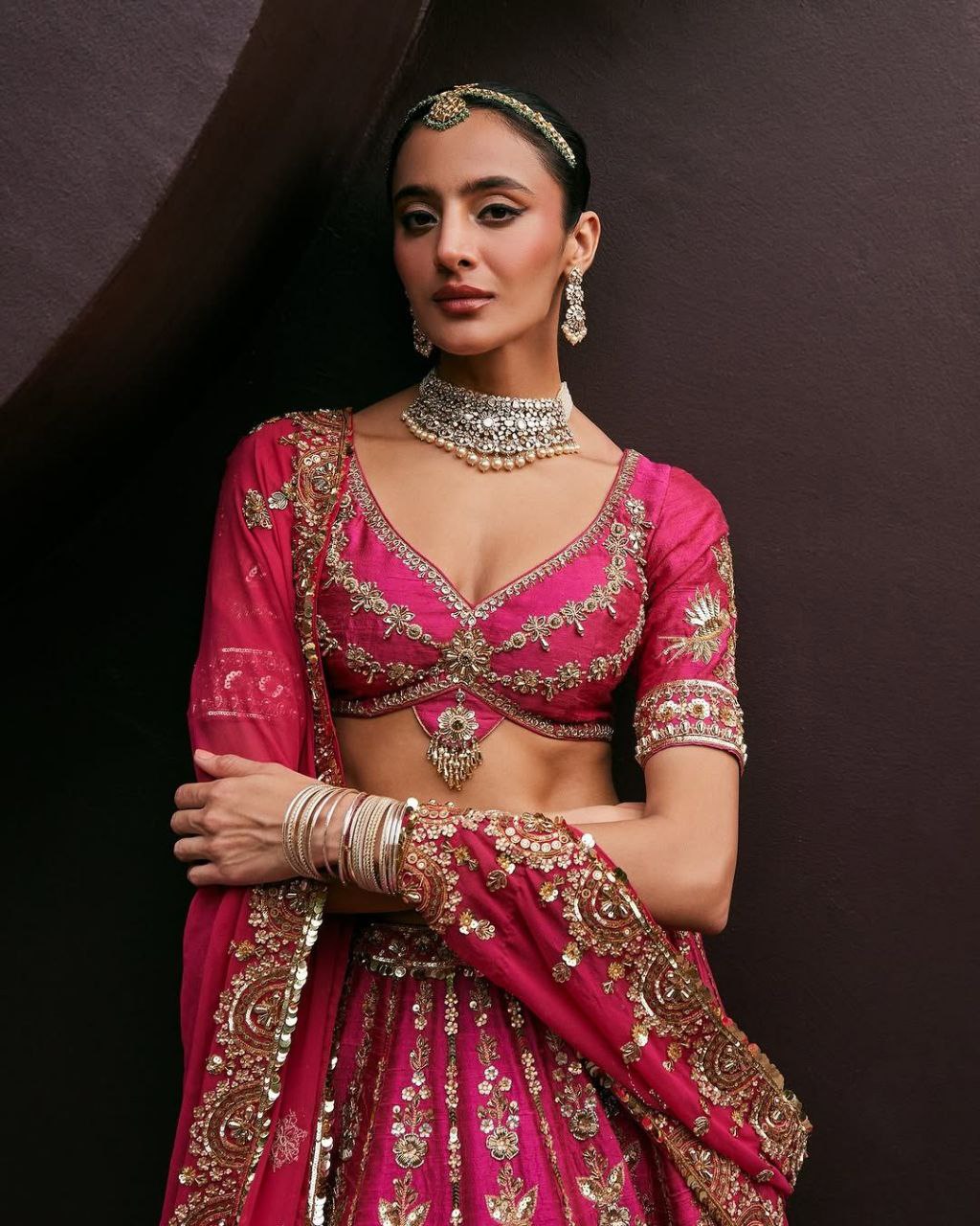 Premium Two-Tone Tapeta Silk Lehenga Choli Set