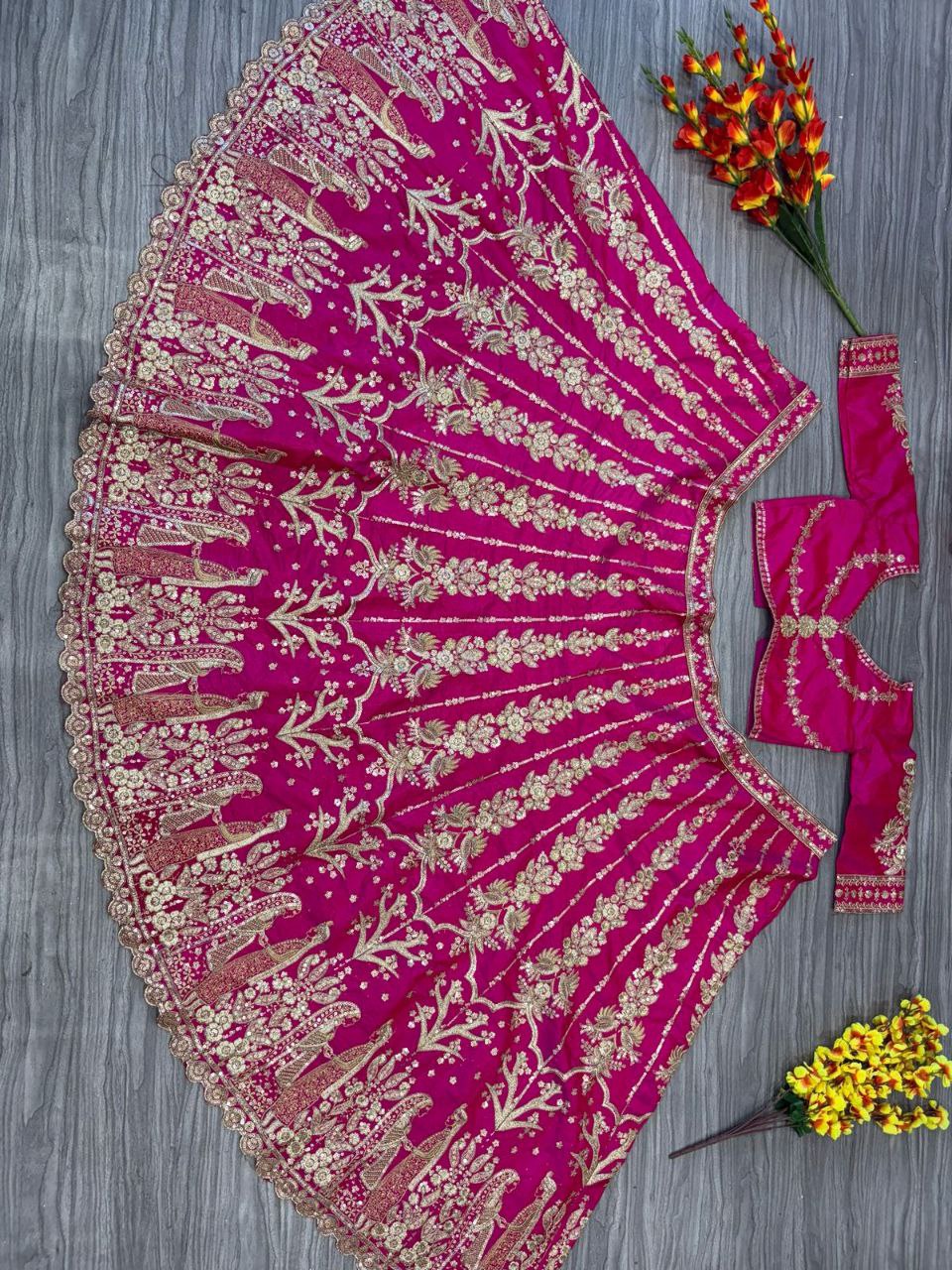 Premium Two-Tone Tapeta Silk Lehenga Choli Set