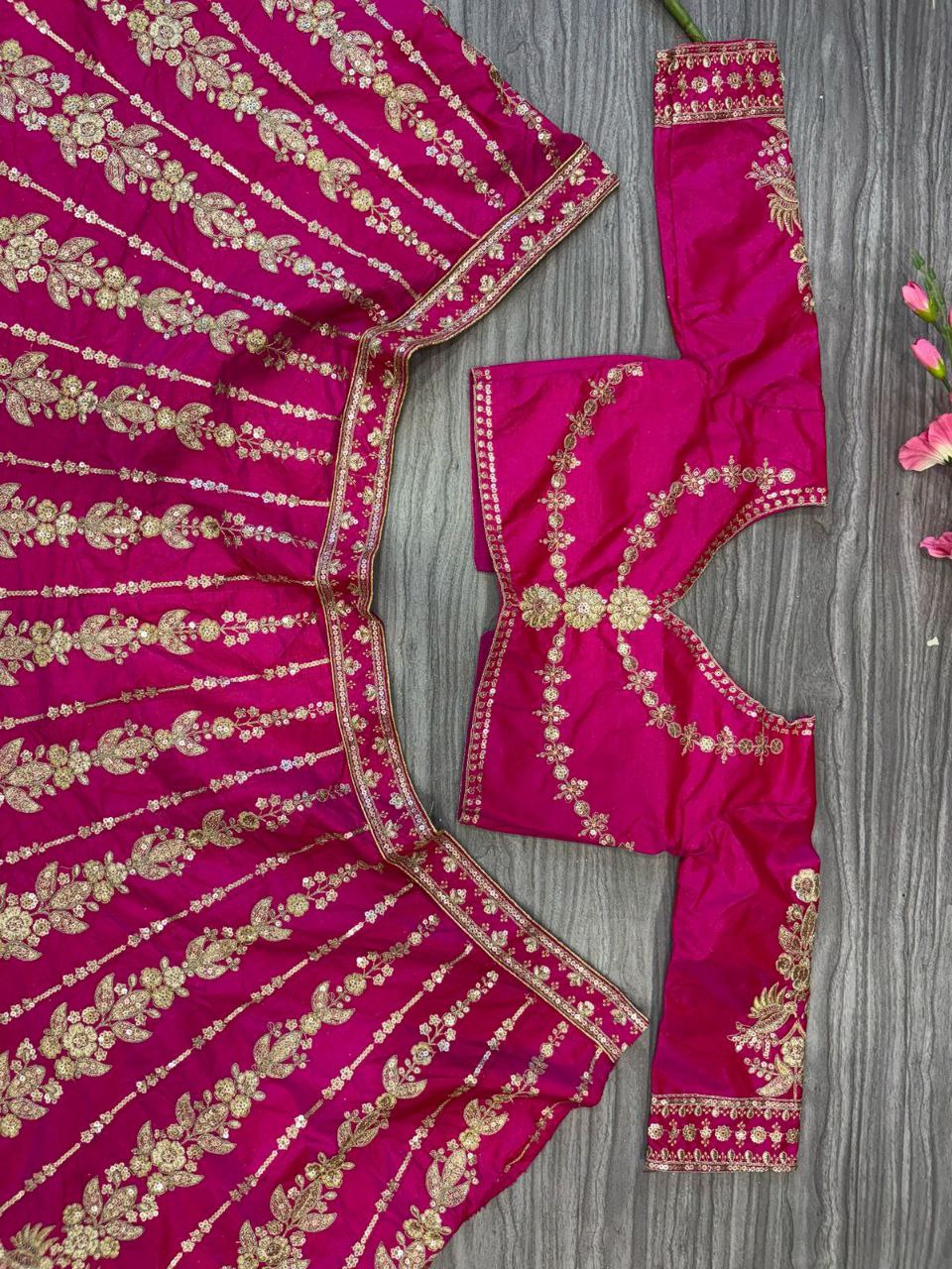 Premium Two-Tone Tapeta Silk Lehenga Choli Set