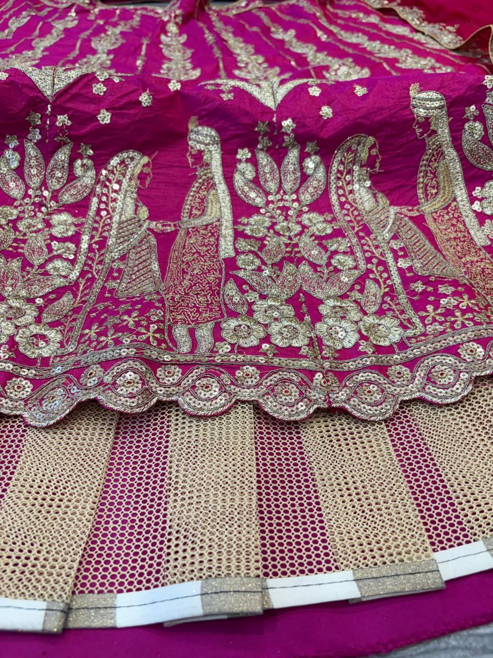 Premium Two-Tone Tapeta Silk Lehenga Choli Set